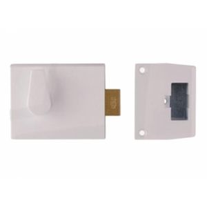 Union Deadbolt Nightlatch Case Only in white (1148)